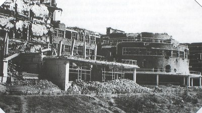The faculty building in the University where Cornford and Brigaders held out